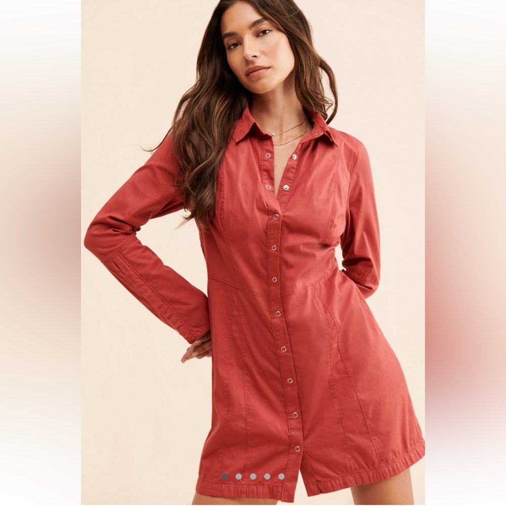 Free People Thea Buttondown dress
